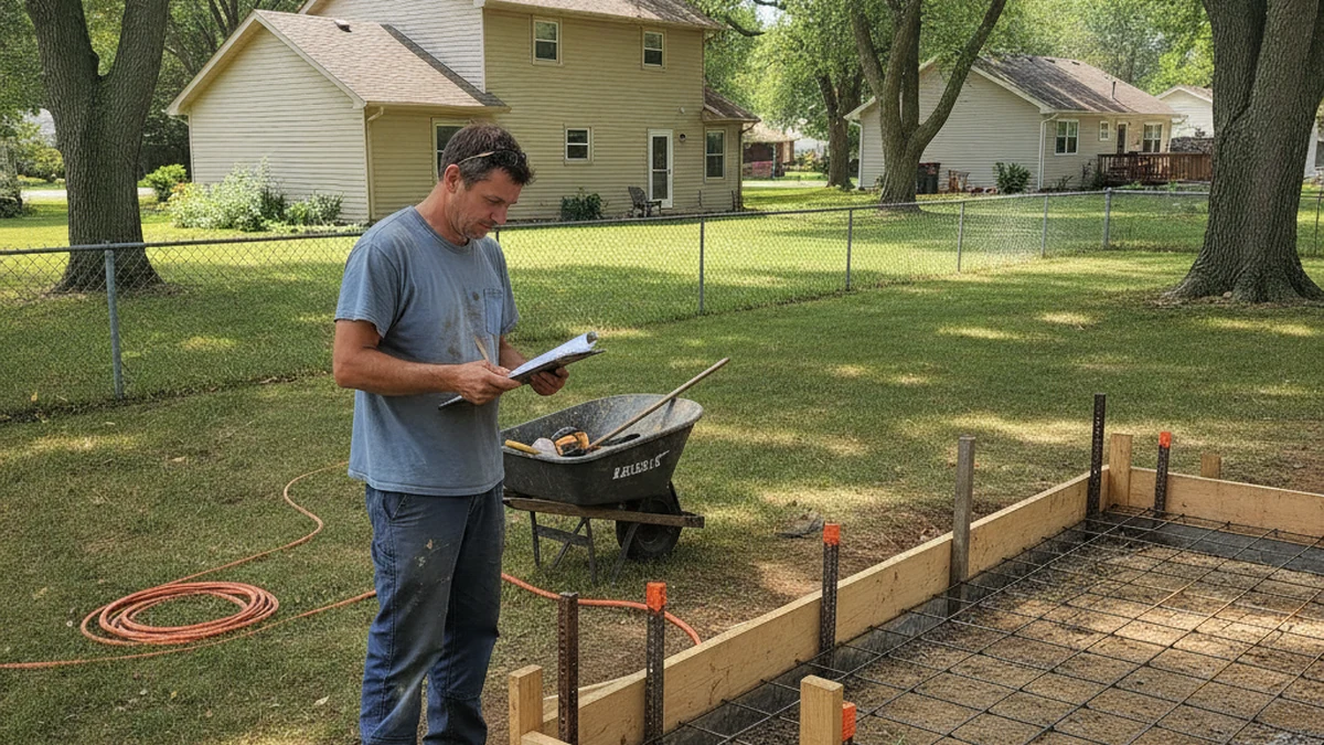 Concrete contractor Derek Urbandale Iowa Polk County driveway patio flatwork residential